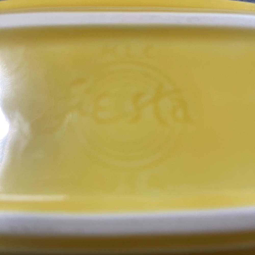 Authentic Fiesta Butter Dish in Sunflower. 🌻 - Picture 3 of 3